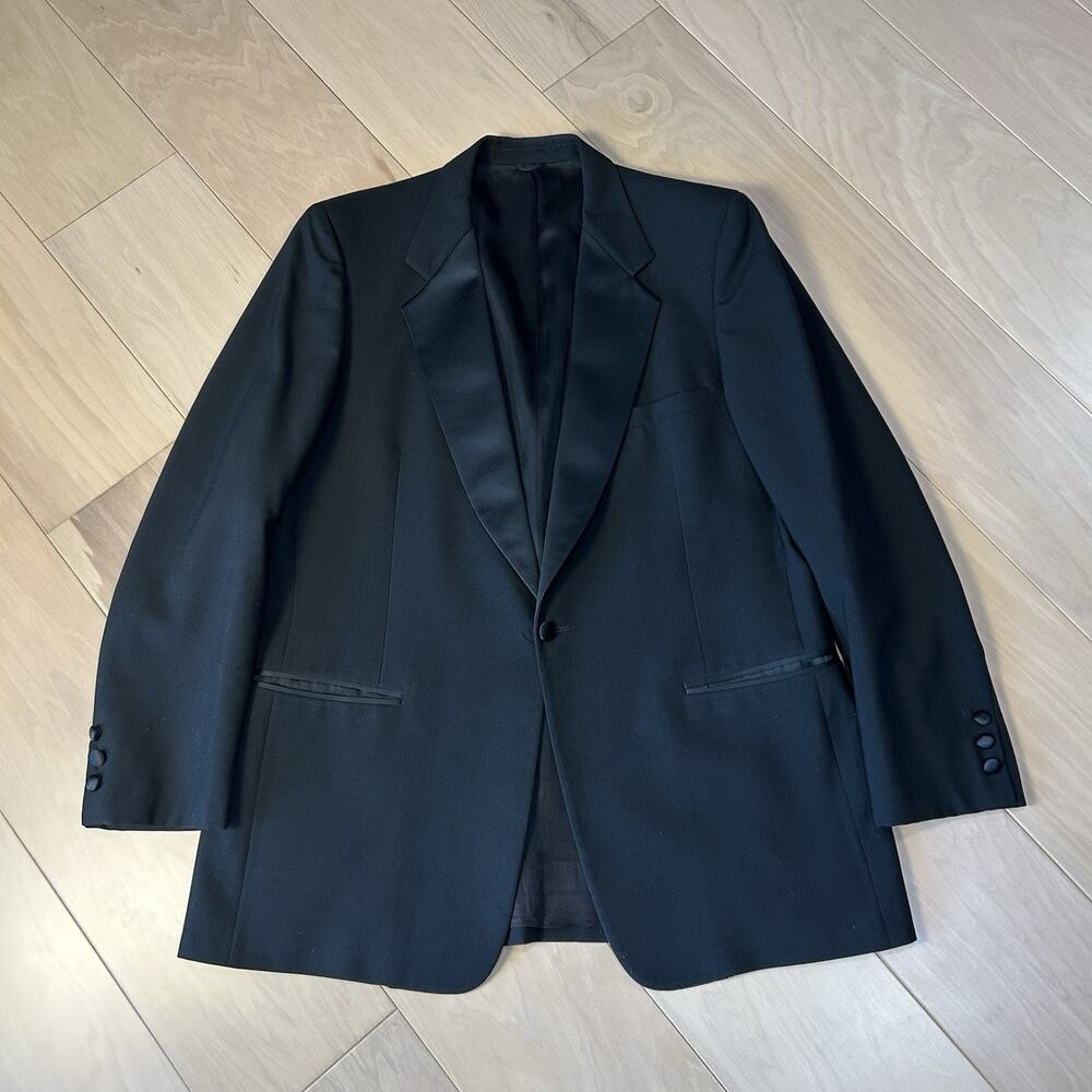 Givenchy Tuxedo Jacket 1 Button Wool Blazer Men’s 42